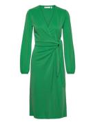 Catjaiw Wrap Dress Knælang Kjole Green InWear