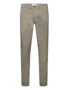 Slh175-Slim New Miles Flex Pant Noos Bottoms Trousers Chinos Khaki Gre...