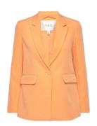 Bluris Ls Blazer Noos Blazers Single Breasted Blazers Orange YAS