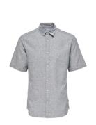 Onscaiden Ss Solid Linen Shirt Noos Tops Shirts Short-sleeved Blue ONL...