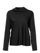 Ayumi Silk Blouse Tops Blouses Long-sleeved Black Ahlvar Gallery