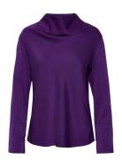 Ayumi Blouse Tops Blouses Long-sleeved Purple Ahlvar Gallery