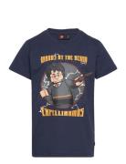 Lwtaylor 118 - Ss T-Shirt Tops T-Kortærmet Skjorte Navy LEGO Kidswear