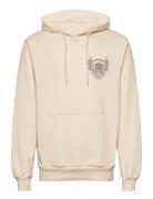 Chad Hoodie Tops Sweatshirts & Hoodies Hoodies Cream Les Deux