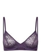 Unlined Demi Lingerie Bras & Tops Wired Bras Purple Calvin Klein