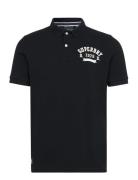 Vintage Superstate Polo Tops Polos Short-sleeved Black Superdry