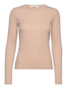 Petriciasw T-Shirt Long Sleeve Tops T-shirts & Tops Long-sleeved Beige...