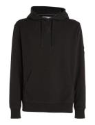 Badge Hoodie Tops Sweatshirts & Hoodies Hoodies Black Calvin Klein Jea...