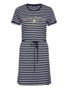 Vin T-Shirt Dress Maika Stripe Kort Kjole Navy VINSON