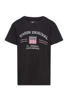 Vin T-Shirt Manuel Jr.boy Tops T-Kortærmet Skjorte Black VINSON