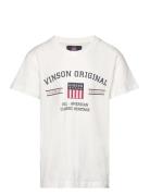 Vin T-Shirt Manuel Jr.boy Tops T-Kortærmet Skjorte White VINSON