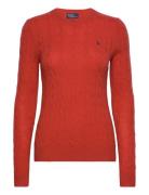 Cable-Knit Wool-Cashmere Sweater Tops Knitwear Jumpers Red Polo Ralph ...