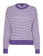 Vmgabi Ls O-Neck Pullover Ga Bf Tops Knitwear Jumpers Purple Vero Moda