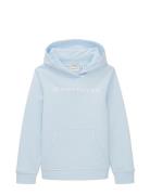 Printed Sweatshirt Tops Sweatshirts & Hoodies Hoodies Blue Tom Tailor