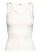Cotton Top Tops T-shirts & Tops Sleeveless White Rosemunde