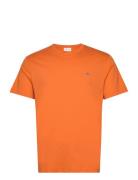 Reg Shield Ss T-Shirt Tops T-Kortærmet Skjorte Orange GANT