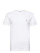 Slim Shield Ss T-Shirt Tops T-Kortærmet Skjorte White GANT