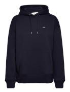 Rel Shield Hoodie Tops Sweatshirts & Hoodies Hoodies Navy GANT