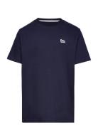 Badge T-Shirt Tops T-Kortærmet Skjorte Navy Lee Jeans