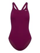 Nike Hydrastrong Solid Fastback Piece Sport Swimsuits Burgundy NIKE SW...