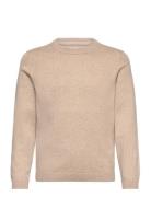 Knit Cotton Sweater Tops Knitwear Pullovers Beige Mango
