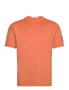 Badge Regular Tee Tops T-Kortærmet Skjorte Orange Calvin Klein Jeans