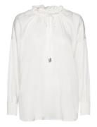 Baratina Tops Blouses Long-sleeved White BOSS