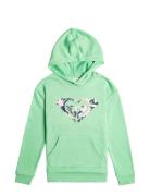 Surf Feeling Hoodie Terry Tops Sweatshirts & Hoodies Hoodies Green Rox...