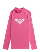 Whole Hearted Ls Tops T-shirts Long-sleeved T-Skjorte Pink Roxy