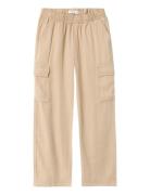 Nkfbella St Twi Cargo 8262-Bu Noos Bottoms Trousers Beige Name It