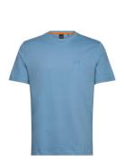 Tales Tops T-Kortærmet Skjorte Blue BOSS