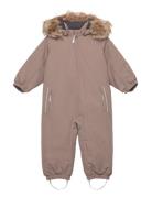 Coverall W. Fake Fur Outerwear Coveralls Snow-ski Coveralls & Sets Bei...