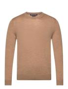 Core Merino Crew Tops Knitwear Round Necks Beige Michael Kors