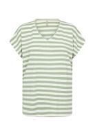 Sc-Kaiza Tops T-shirts & Tops Short-sleeved Green Soyaconcept