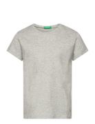 T-Shirt Tops T-Kortærmet Skjorte Grey United Colors Of Benetton