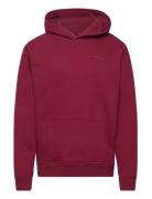 Hco. Guys Sweatshirts Tops Sweatshirts & Hoodies Hoodies Burgundy Holl...