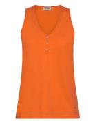 Mmastin Basic Tank Top Tops T-shirts & Tops Sleeveless Orange MOS MOSH