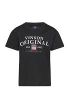 Legend Reg Sj Vin Jr Tee Tops T-Kortærmet Skjorte Black VINSON