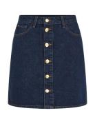 Dnm Mini Skirt Hw Cler Kort Nederdel Blue Tommy Hilfiger