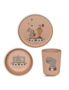 Milas Pla Dinner Set 3-Pack Home Meal Time Dinner Sets Pink Nuuroo