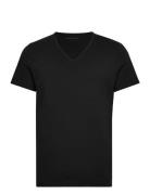 Sloggi Men Go Shirt V-Neck Slim Fit Tops T-Kortærmet Skjorte Black Slo...