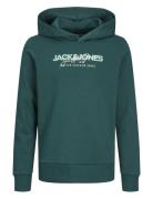 Jjalvis Sweat Hood Jnr Tops Sweatshirts & Hoodies Hoodies Green Jack &...