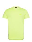 Essential Logo Emb Neon Tee Tops T-Kortærmet Skjorte Yellow Superdry