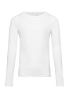 Nkfnakal Ls Top Noos Tops T-shirts Long-sleeved T-Skjorte White Name I...