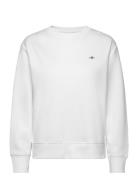 Shield C-Neck Sweat Tops Sweatshirts & Hoodies Sweatshirts White GANT