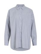 Vidarma L/S Button Shirt - Noos Tops Shirts Long-sleeved Blue Vila