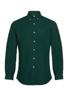 Custom Fit Garment-Dyed Oxford Shirt Tops Shirts Casual Green Polo Ral...