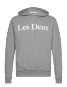 Charles Hoodie Tops Sweatshirts & Hoodies Hoodies Grey Les Deux