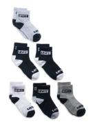 Levi's® Core Ankle Length Socks 6-Pack Sokker Strømper Multi/patterned...