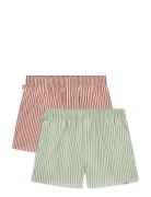 2-Pack - Striped Boxers Underwear Boxer Shorts Red Pockies